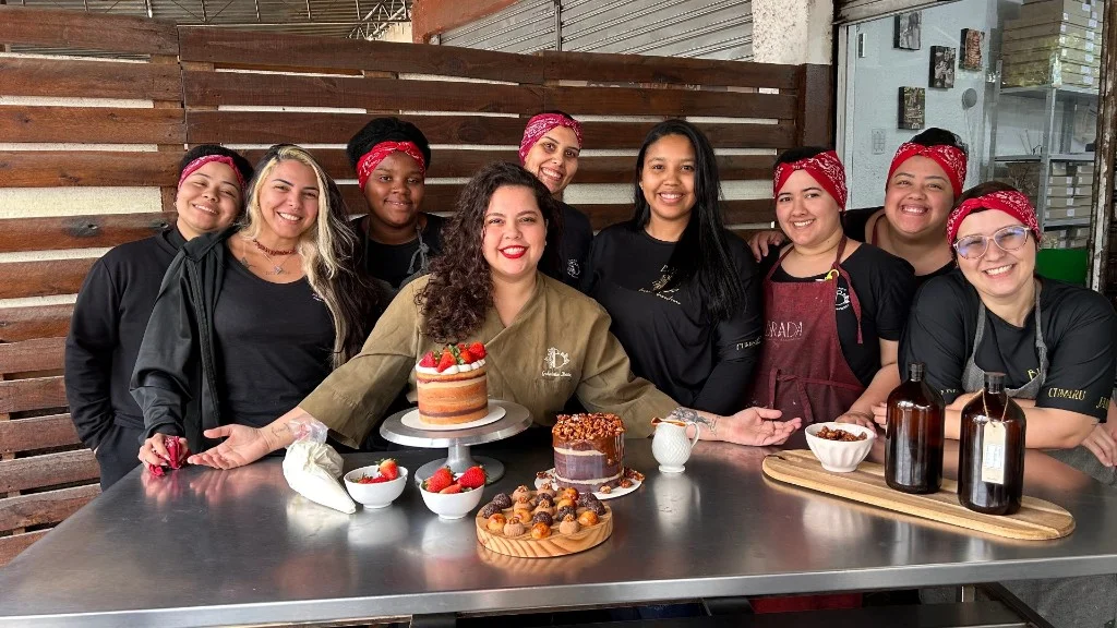 Equipe Brada Doçaria — Chef Gabriella Dittz e sua equipe